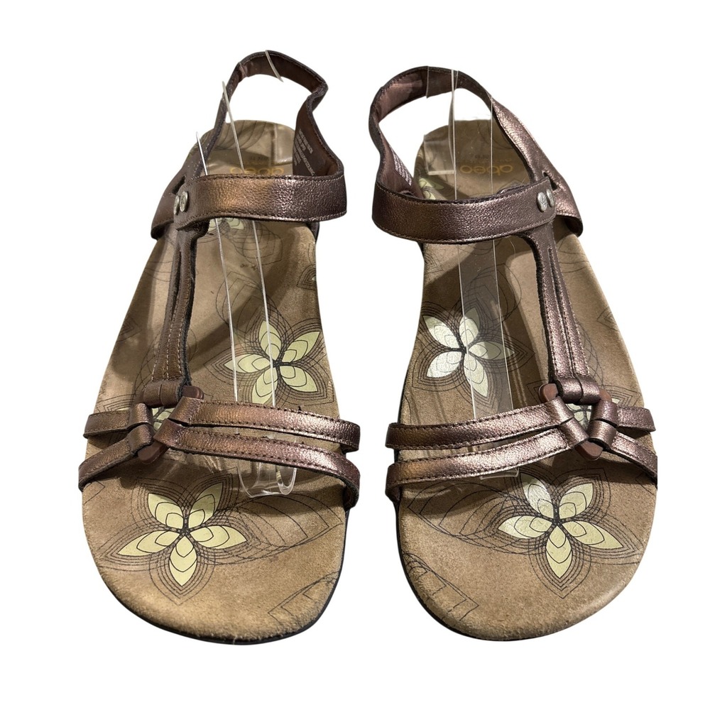 Abeo‎ Fantine FW560 Bronze Metallic Leather Vibram Sandals Womens 11N